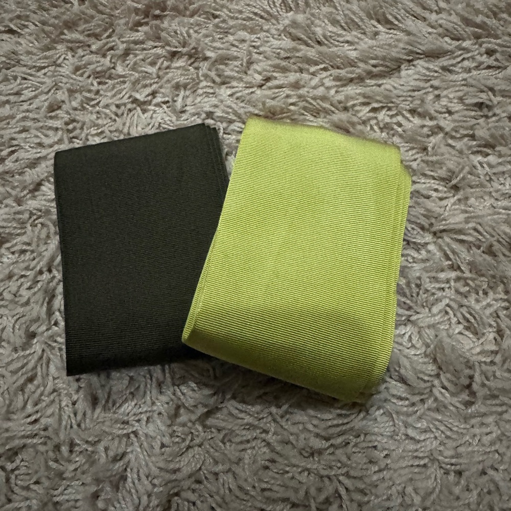 Sara Roka belts - Dark Green and Lime Green - NWT - two for sale, price for each